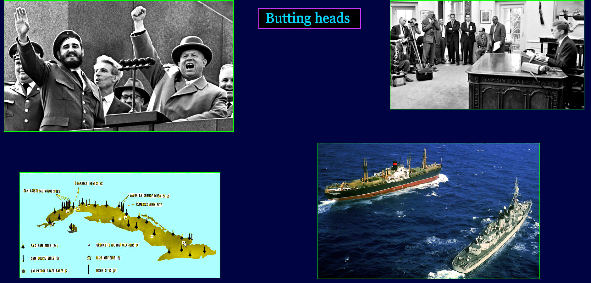 Cuban Missile Crisis, 1962 map